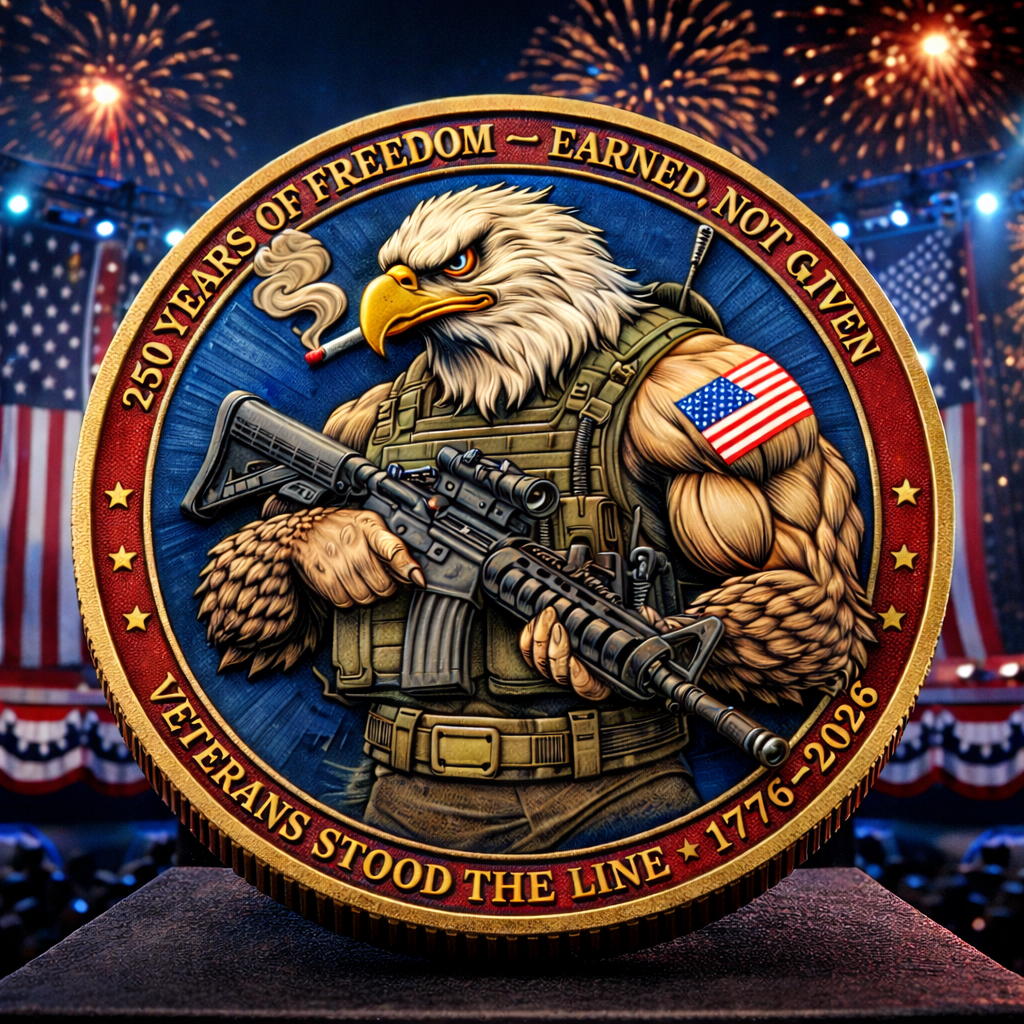 🏆Flash Sale 60% OFF - 250 Years of Freedom American Eagle Veterans Commemorative Coin
