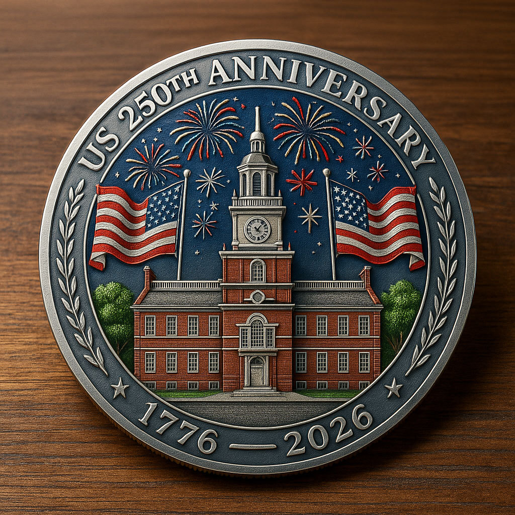 US 250th Independence Anniversary Commemorative Coin