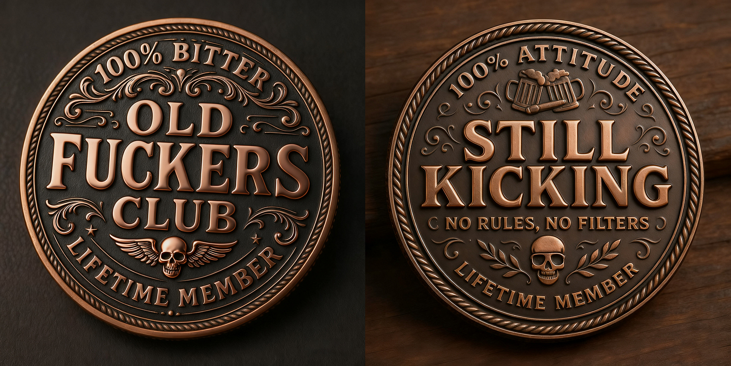 🏆Flash Sale 60% OFF - Old F*ckers Club – Lifetime Member Coin