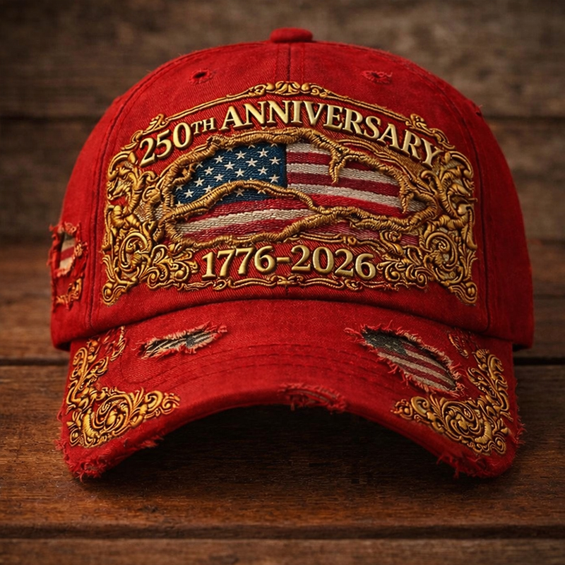 US Vintage 250th Anniversary Printed Hat