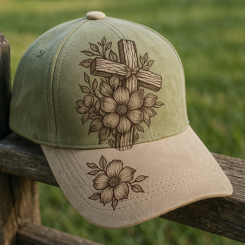 Faith Flowers Printed Casual Hat