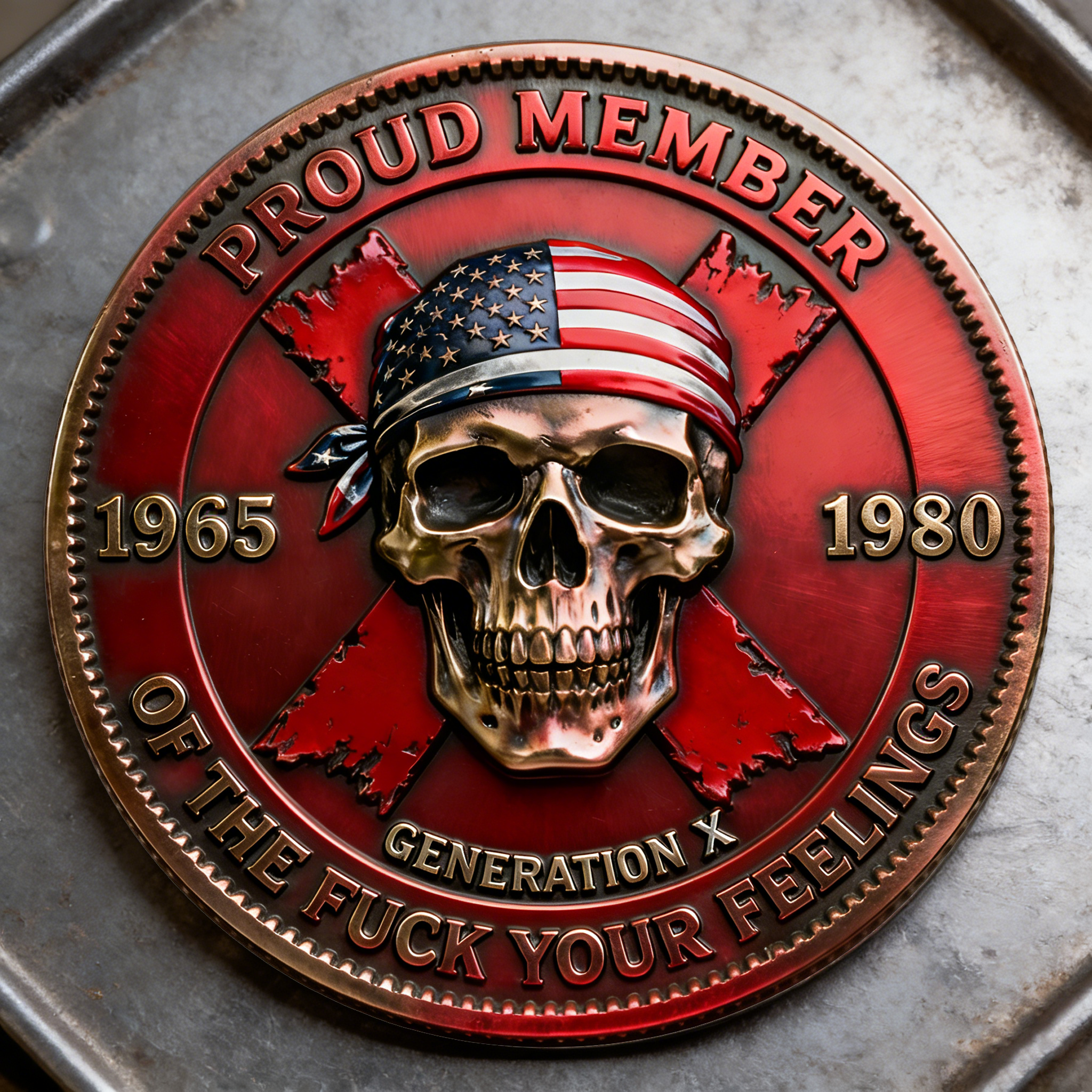 Gen X Skull coin