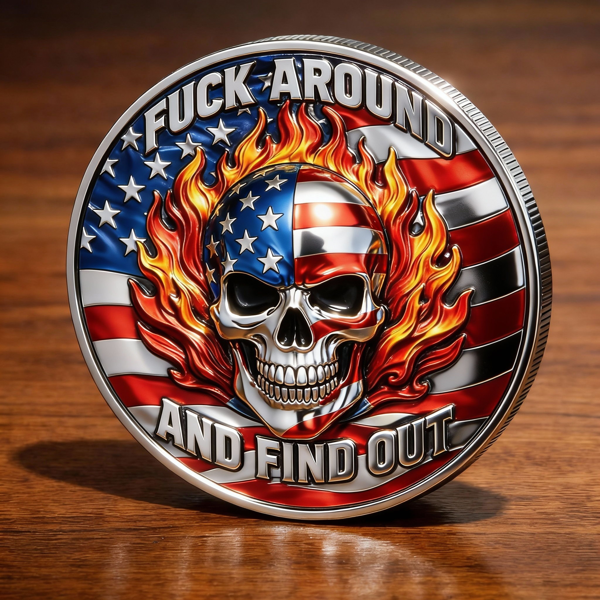 🏆New Year 60% OFF- FAFO Skull Challenge Coin
