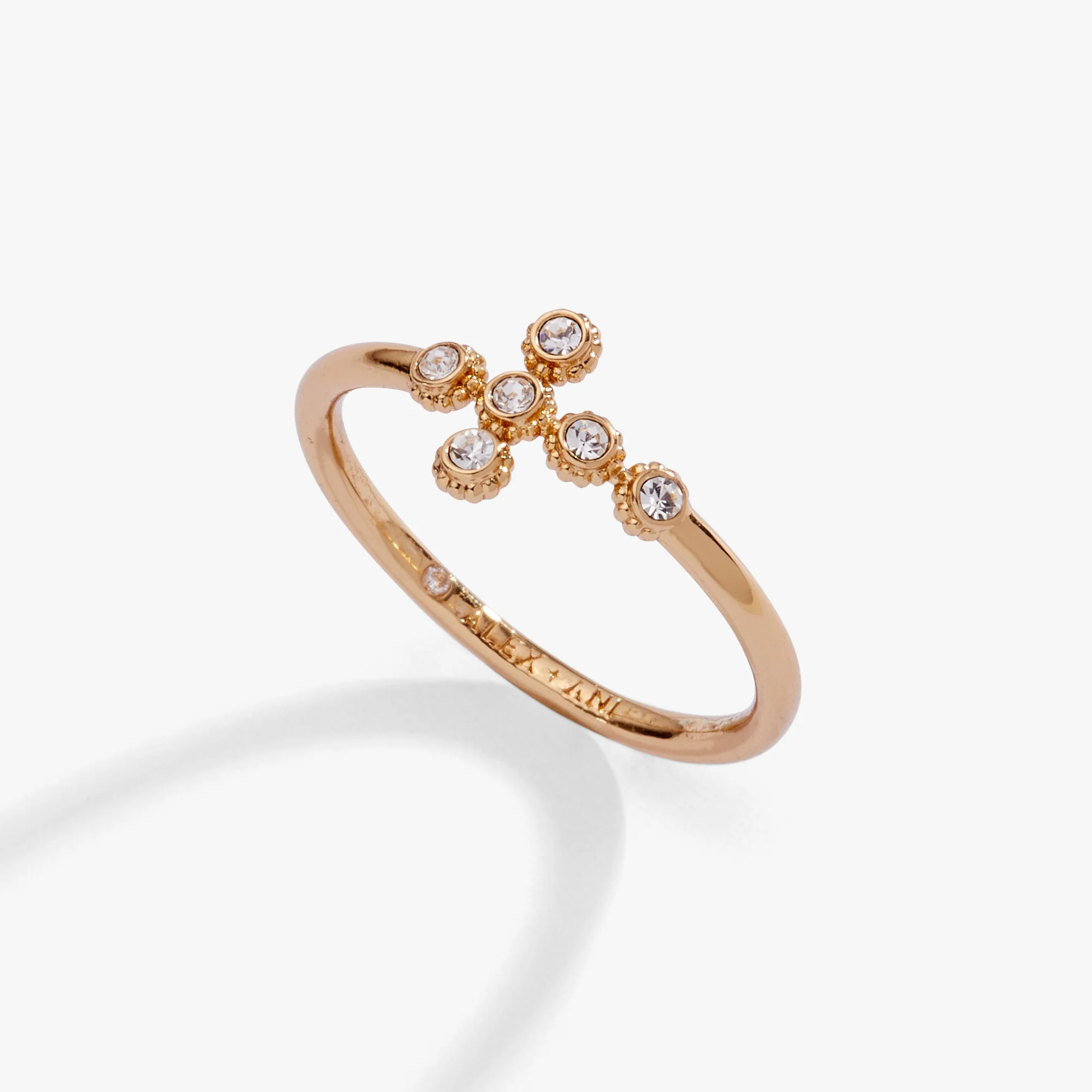 Coquette Christian Cross Ring