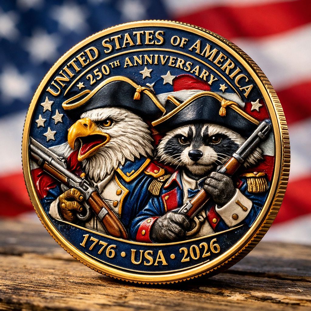 🏆Flash Sale 60% OFF - Foundations of Freedom 250th Anniversary Coin