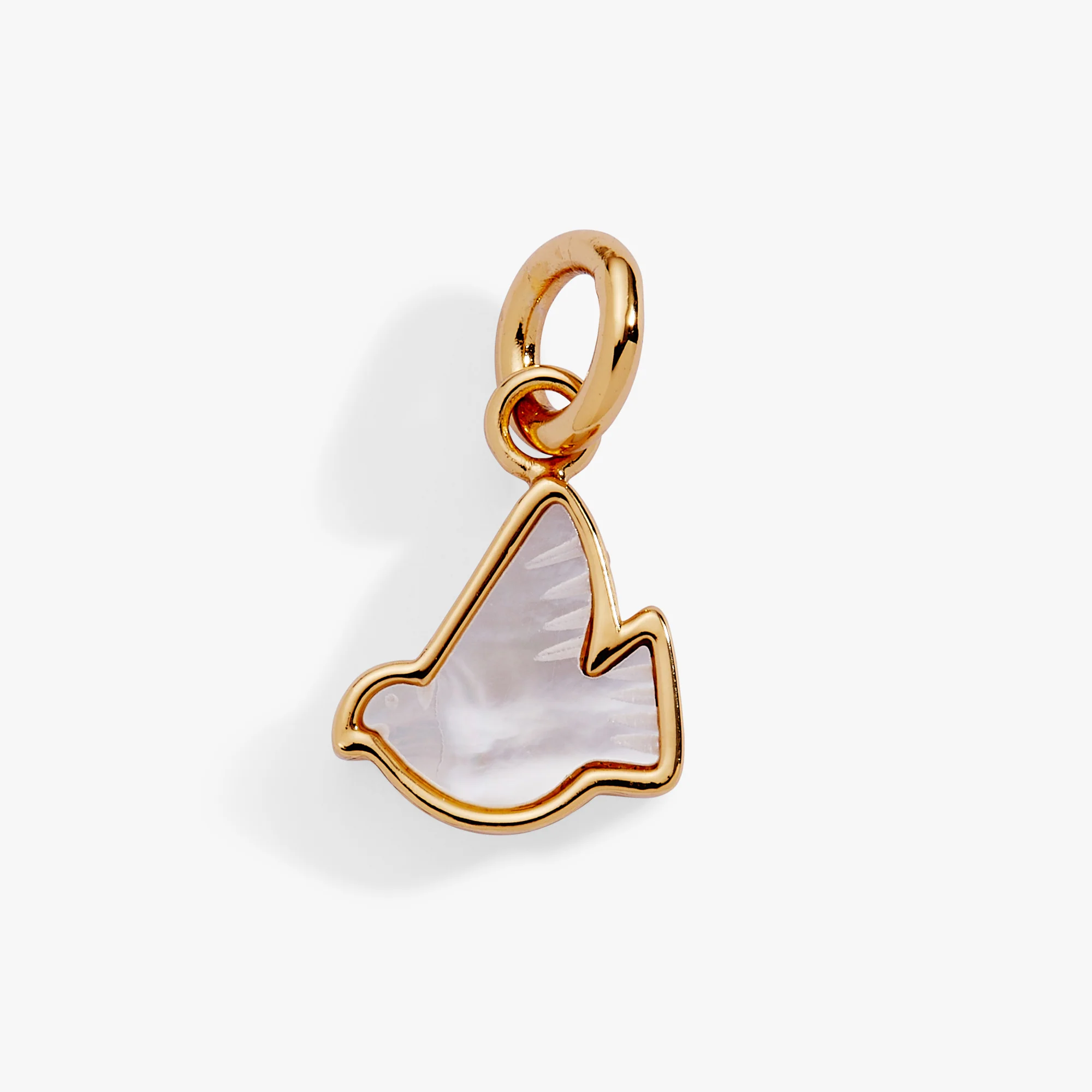 Dove 'Peace' Mother of Pearl Charm