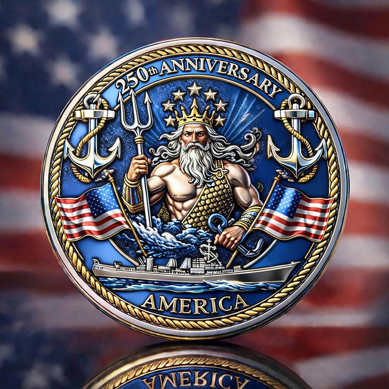 “Sea Power & Freedom” – U.S. 250th Anniversary Commemorative Coin