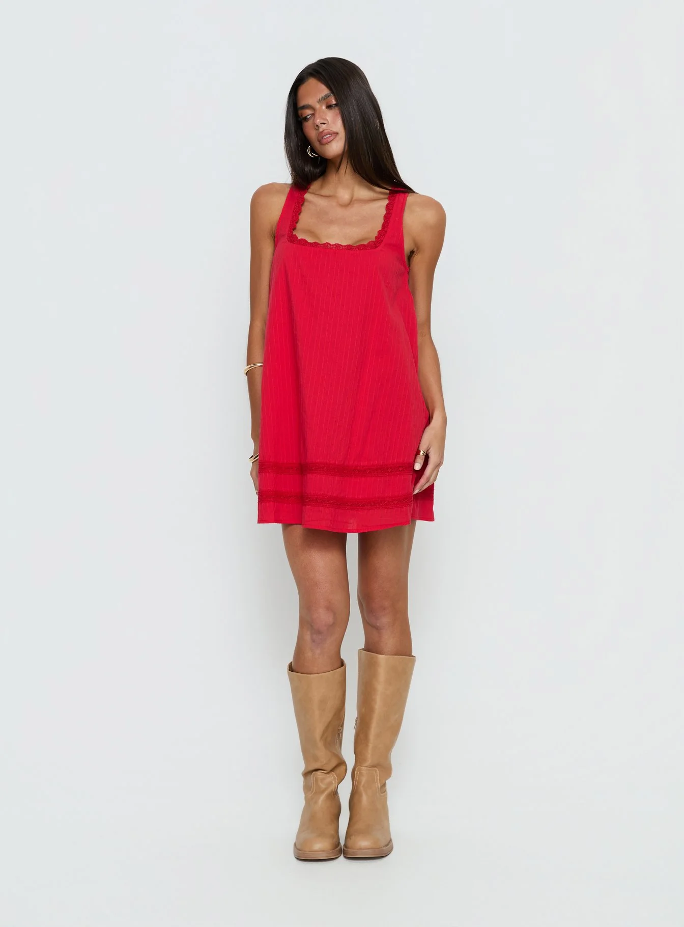 Alanah Mini Dress Red