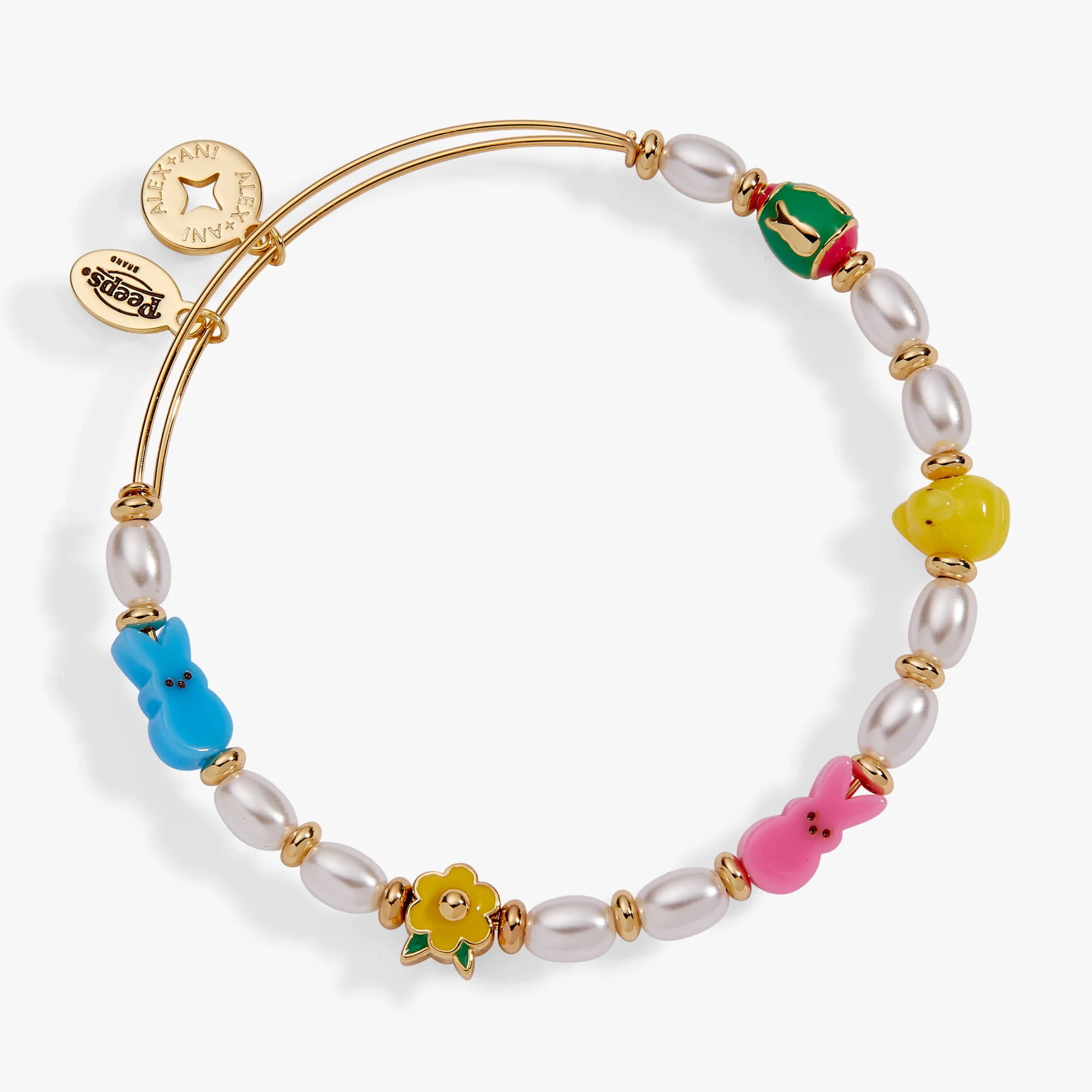 PEEPS® Chick and Bunny Beaded Bangle