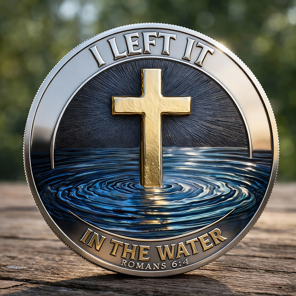 Christian Baptism Commemorative Challenge Coin