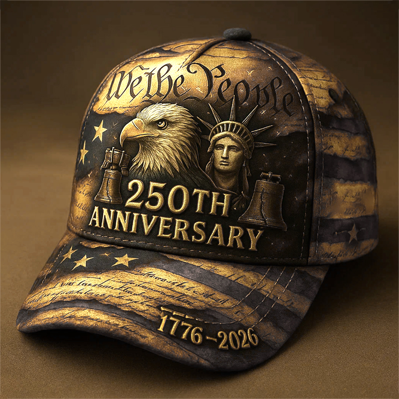 US 250th Anniversary Printed Casual Hat