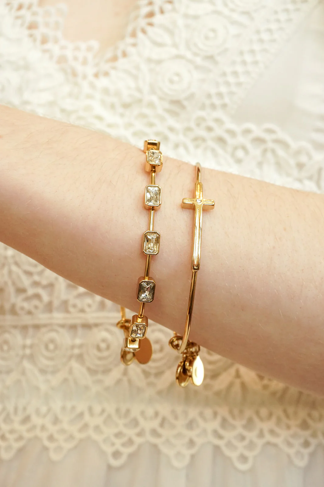 Cross Inline Bangle