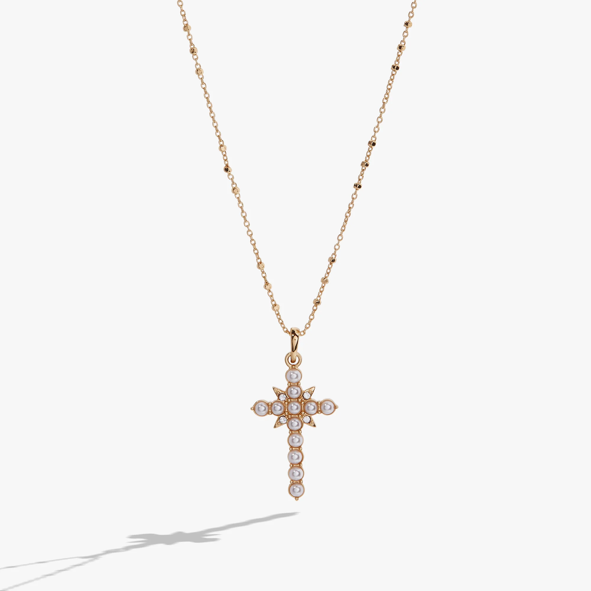 Divine Guides Cross Pendant Necklace